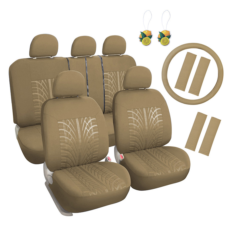 Embossed-Low-Back-Seat-Cover-Combo-Pack-Tan-1